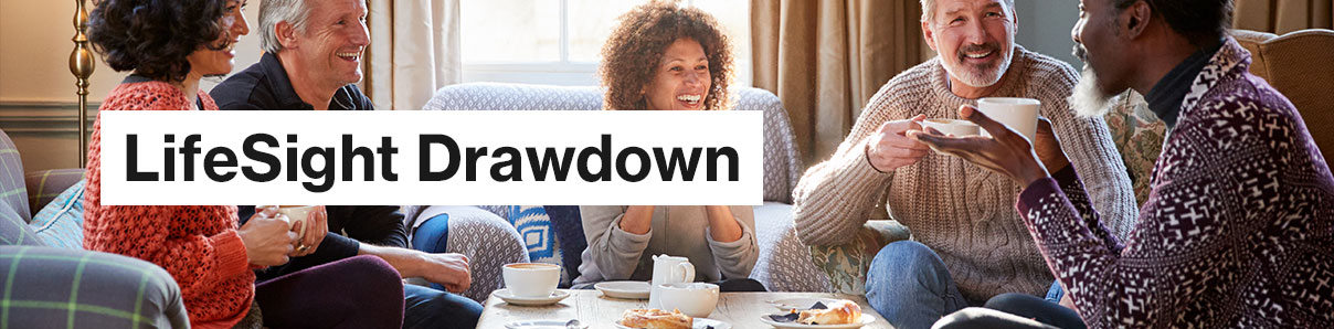 LifeSight Drawdown - diverse and inclusive people enjoying tea and cake
